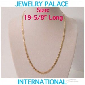 🆕14K Gold Filled Flat Mariner Unisex Necklace